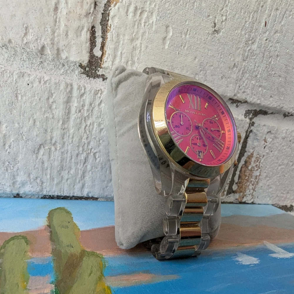 Michael Kors Gold and Clear Smartwatch